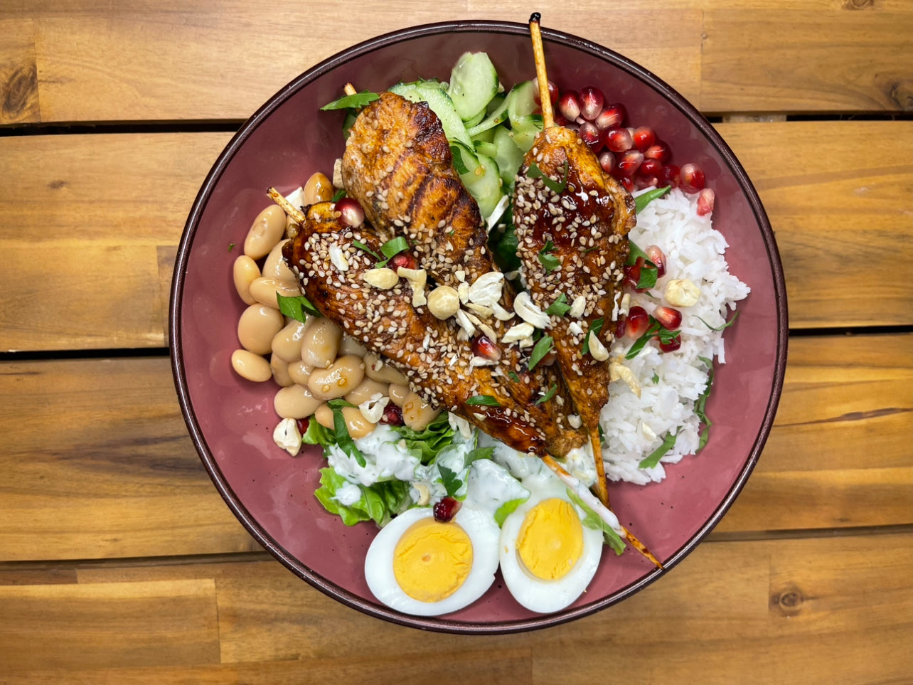 Reisbowl mit Hähnchen