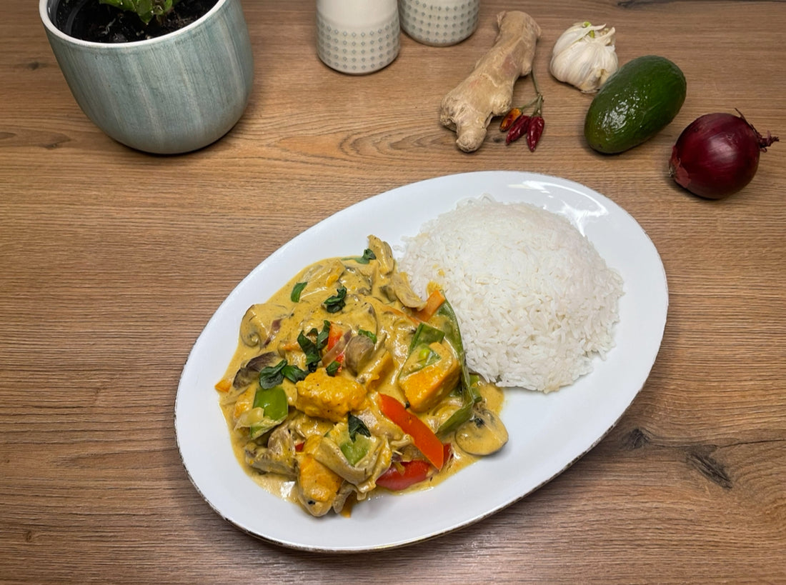 Leckeres Rindercurry mit Süßkartoffeln