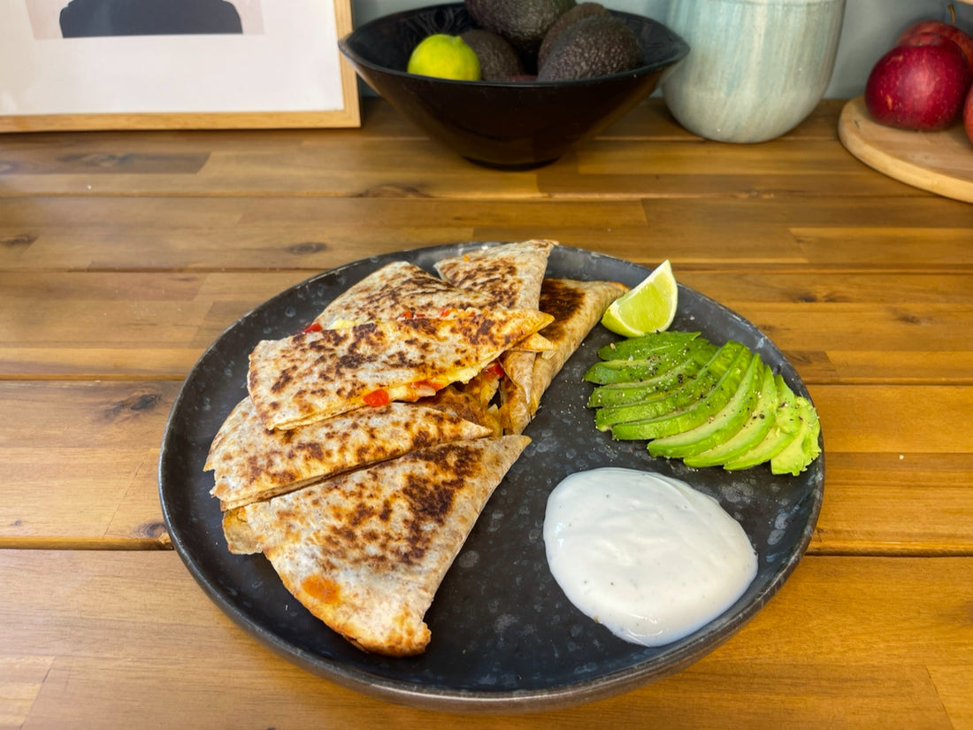 Quesadillas mit Gemüse und Käse